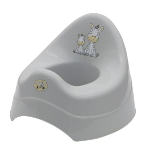 Dětský nočník Maltex Baby zebra šedý s melodií