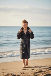 Dětský župan Dětský svět Lama tmavě šedý 