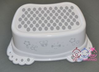 Dětský protiskluzový stupínek Tega Baby bílá Sova