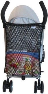 Nákupní síťka na kočárek Bambino černá