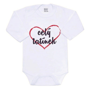 Dětské body s nápisem New Baby celý tatínek velikost 68