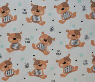 Potisk plátna č.342 CUTE TEDDY