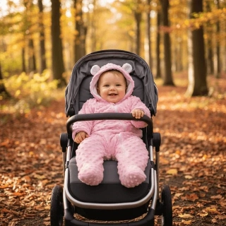 Kojenecký jarní overal Dětský svět, růžová Minky