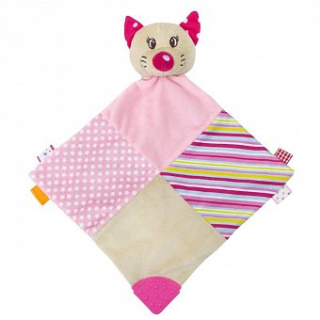 Plyšový usínáček Baby mix růžová kočička