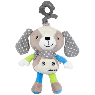 Plyšová hračka na kočárek Baby mix melodický pejsek