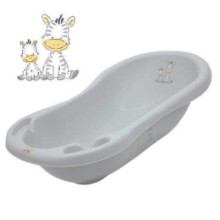 Dětská vanička Maltex zebra šedá 100cm 