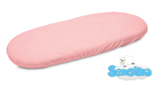 Froté prostěradlo do kočárku Sensillo růžové froté