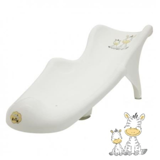 Dětské lehátko do vaničky Maltex Baby zebra bílé