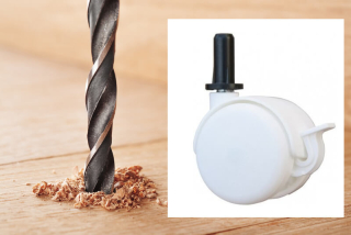 Odborné navrtání koleček na postýlku