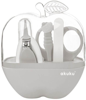 Dětská sada na manikůru Akuku Apple šedá