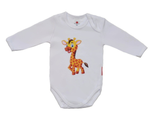 Dětské body Gama s velkou žirafou 