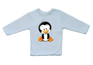 Bavlněná kojenecká košilka Gama větší roztomilý tučňáček