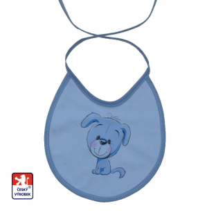 Dětský bryndák Dětský svět modrý s pejskem