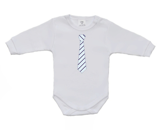 Dětské body s kravatou Gama kravata s proužkem