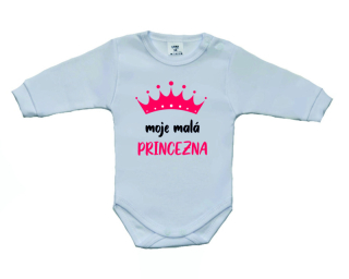 Dětské body s českým nápisem Dětský svět moje malá Princezna