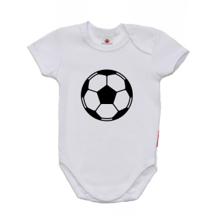 Kojenecké body s potiskem, Gama, krátký rukáv, fotbalový míč