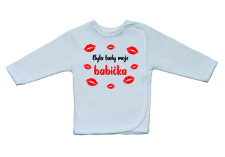 Kojenecká košilka, Gama, větší nápis Byla tady moje babička