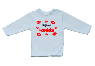 Kojenecká košilka, Gama, větší nápis Miluji moji maminku