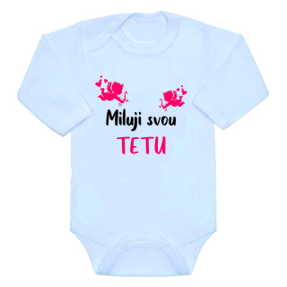 Dětské vtipné body Gama Miluji svou tetu+Amorek růžový