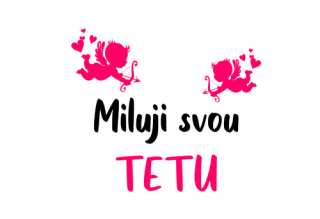 Obrázek pro potisk č.62 Miluji svou tetu+Amorek