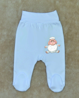 Kojenecké polodupačky Gama bílé s ovečkou