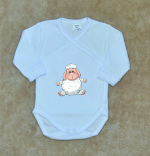 Kojenecké zavinovací body Gama bílé s ovečkou