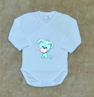 Kojenecké zavinovací body Gama bílé s pejskem