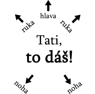 Obrázek pro potisk č.77 Tati, to dáš