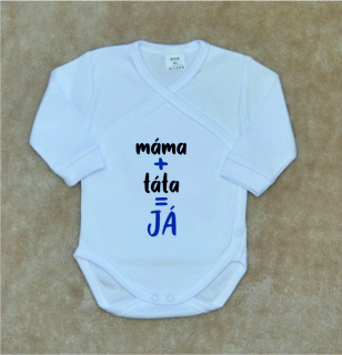 Kojenecké zavinovací body Gama máma+táta=JÁ modré