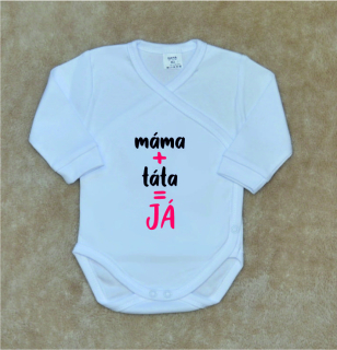 Kojenecké zavinovací body Gama máma+táta=JÁ růžové