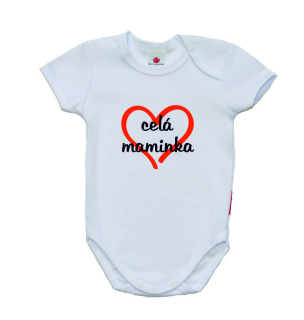 Vtipné body pro miminko, Gama, krátký rukáv, Celá maminka