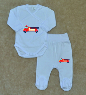 Kojenecká soupravička Gama 2-dílná Hasič zavinovací body+polodupačky