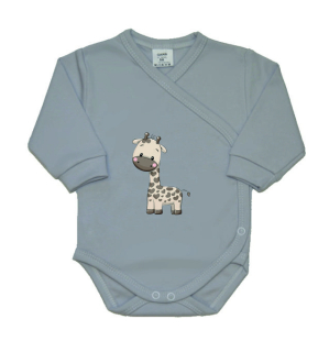 Kojenecké zavinovací body Gama šedé s hnědou žirafou