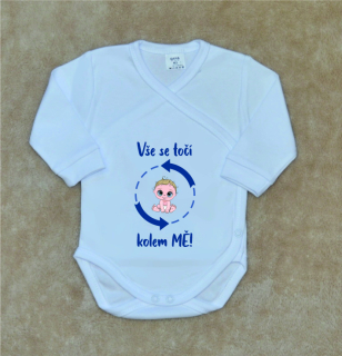 Dětské vtipné body, Gama, bílé zavinovací, točí kolem mě chlapeček