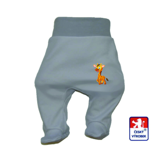 Dětské polodupačky Dětský svět světle šedé giraffe