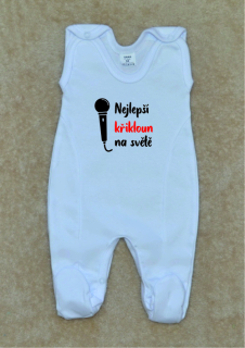 Kojenecké dupačky s potiskem, Gama, bílé, křikloun