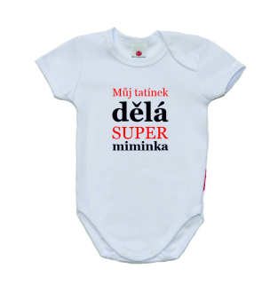 Kojenecké vtipné body Gama s krátkým rukávem, super miminka