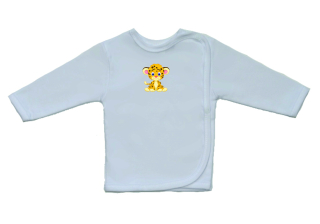 Bavlněná kojenecká košilka pro miminko, Gama, menší, sedící gepard