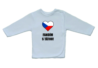 Kojenecká košilka s potiskem Gama, fandím s tátou