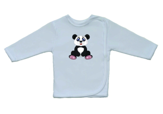 Novorozenecká košilka Gama, větší, sedící panda