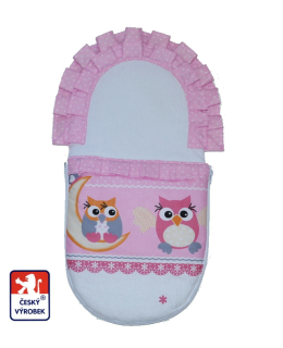 Fusak pro panenky Dětský svět růžová sova