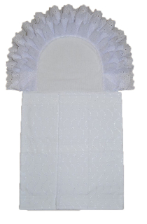 Krajková zavinovačka Dětský svět Amálka II. s madeirou a krajkou