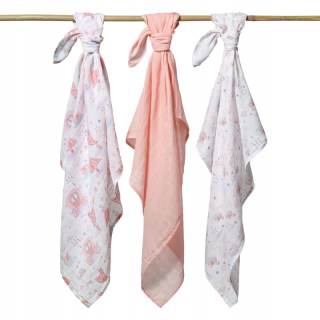 Pleny mušelínové Baby Ono Super soft baletka 3 ks v dárkovém balení