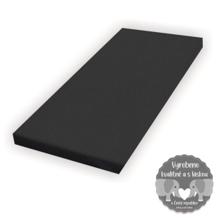 Prostěradlo do dětské postýlky Dětský svět jersey/mako černé 60x120cm