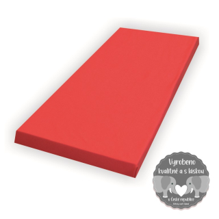 Prostěradlo do dětské postýlky Dětský svět jersey/mako červené 60x120cm