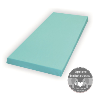 Prostěradlo do dětské postýlky Dětský svět jersey/mako světle tyrkysové 70x140cm