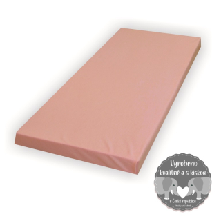 Prostěradlo do dětské postýlky Dětský svět jersey/mako tmavě lososové 70x140cm