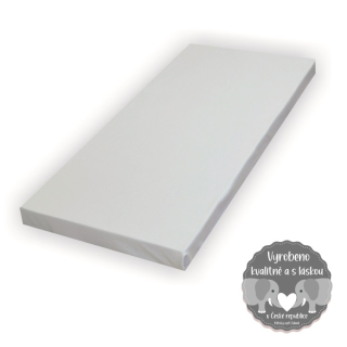 Prostěradlo do dětské postýlky Dětský svět jersey/mako světle šedé 70x140cm