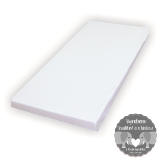 Prostěradlo do dětské kolébky 90x40cm, Dětský svět, jersey/mako bílé