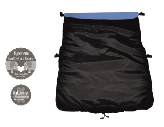 Nepadací deka do kočárku Dětský svět black/viagra